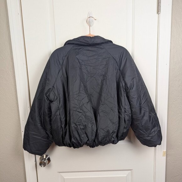 Madewell | Black Quilted Bomber Puffer Jacket Size XXS - Picture 2 of 8